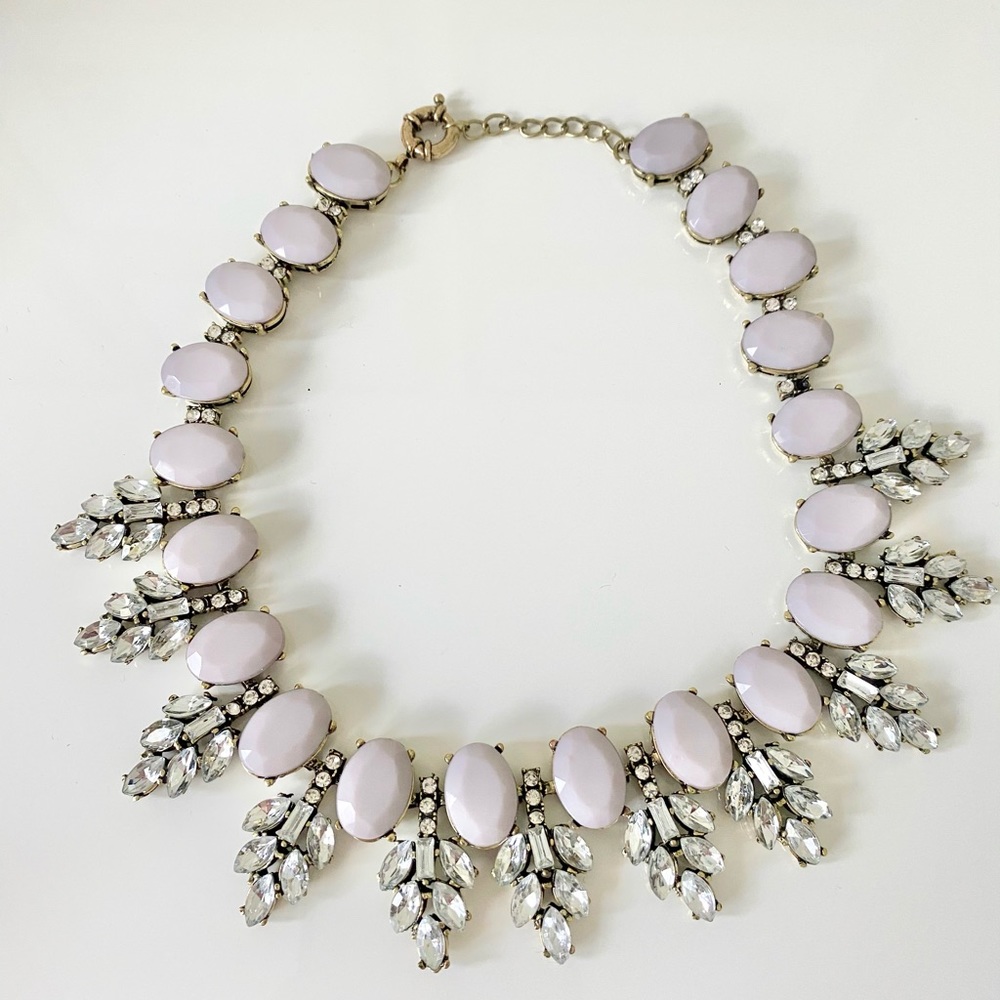J Crew inspired rhinestone necklace